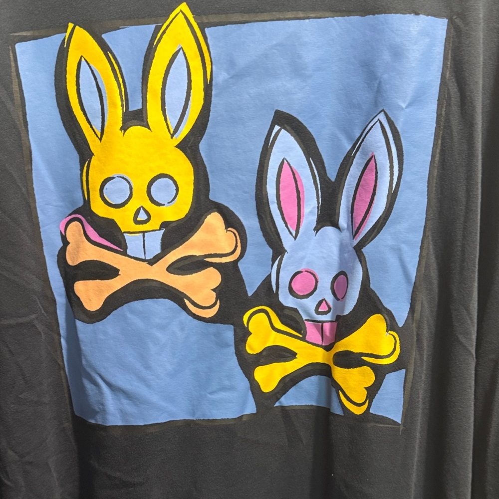 Psycho Bunny Graphic Tee – Black – 5XL – 100% Pima Cotton
